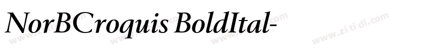 NorBCroquis BoldItal字体转换
